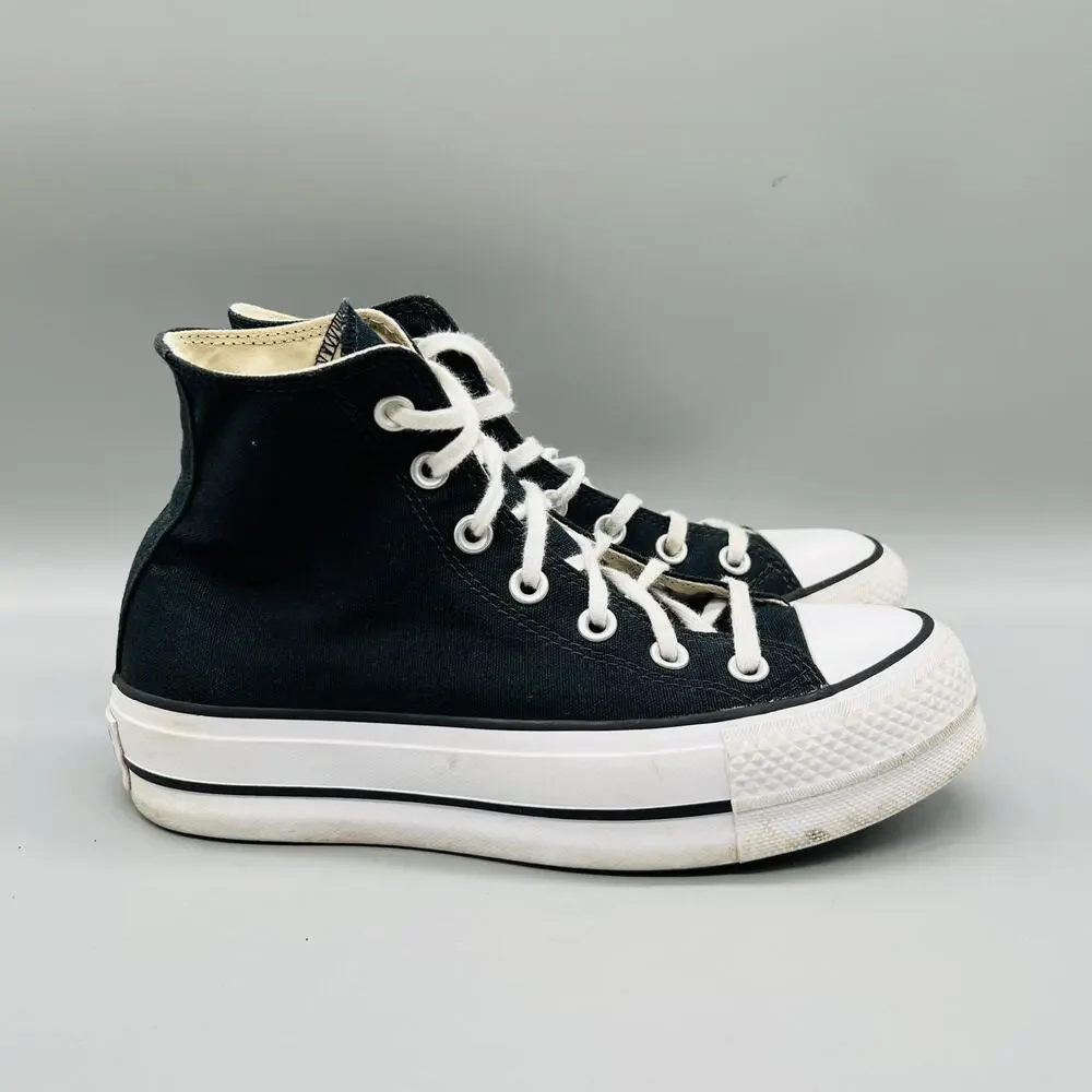 Converse Shoes Womens 6.5 Black Canvas Chuck Taylor All Star 2 High Top Sneakers